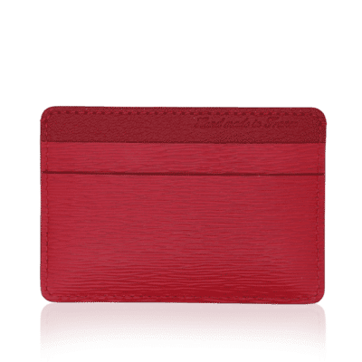 jean rousseau red wallet white card holder