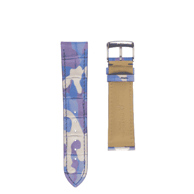 Classic watch band Alligator purple camo