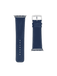 Bracelet Apple watch classique veau vintage bleu