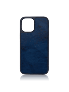 Coque Iphone 12 Pro max Veau vintage bleu