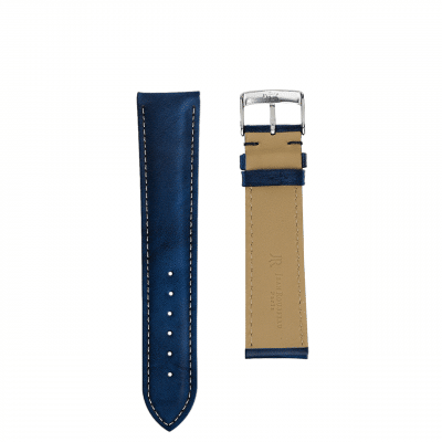 watch band vintage calf blue matte men