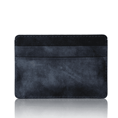 essentiel calf leather goods blue card holder