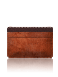 "Essentiel" Slim Cardholder Gold Vintage Calf