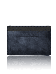 Porte-cartes "essentiel" Veau vintage gris
