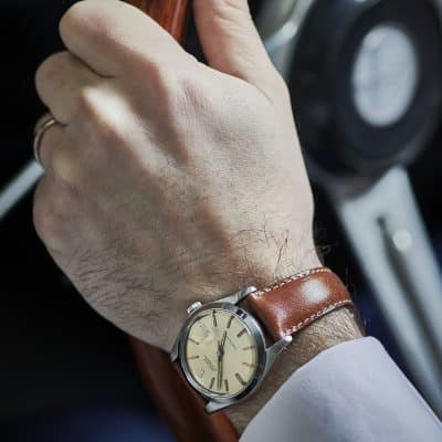 vintage watch strap leather brown calf