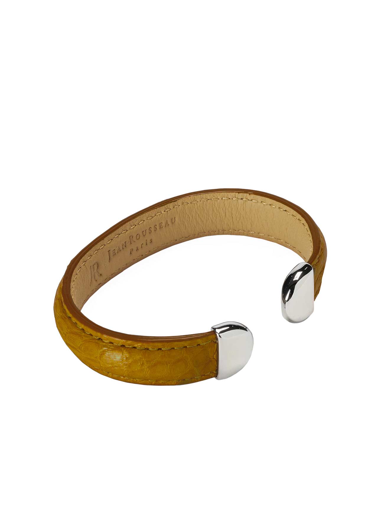 bracelet brown leather jean rousseau