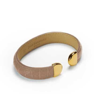 bracelet pink leather jean rousseau