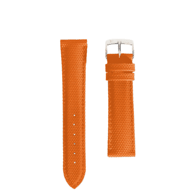 Bracelet de montre classique en caoutchouc orange pour femmes