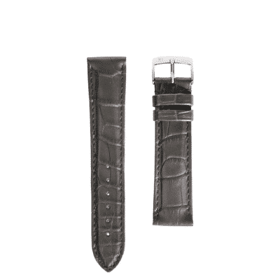 watch strap Alligator grey matte women