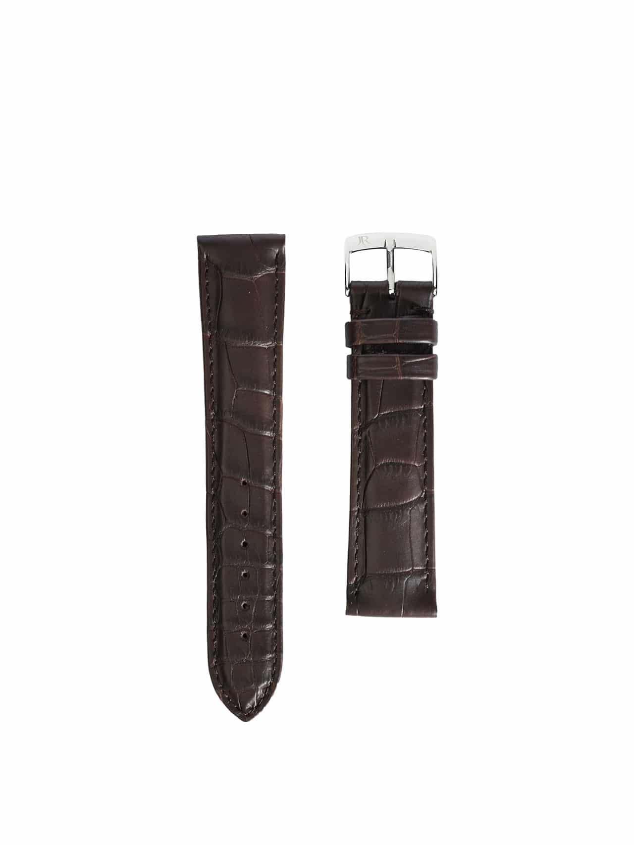 Watch strap Alligator water resistant 3.5 Brown - Manufacture Jean-Rousseau