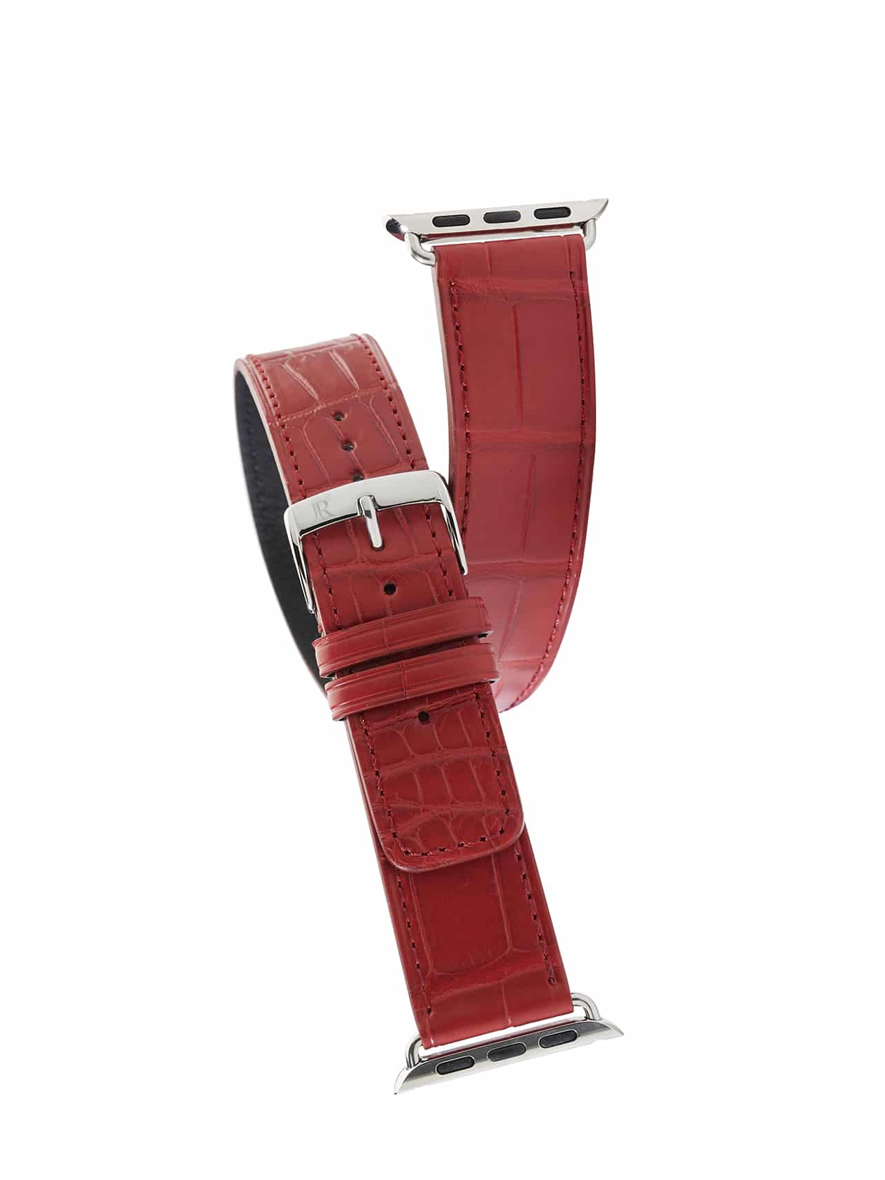 Apple Watch double band Alligator red bright Women