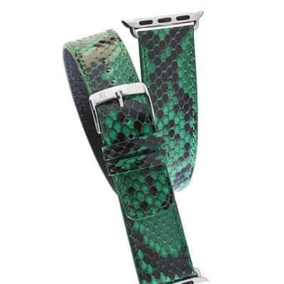 apple watch python strap luxury green