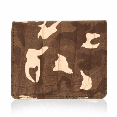 document holder green camo wallet card