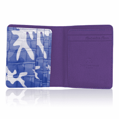 document holder green camo wallet card blue