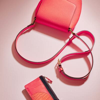 sac portefeuille porte-monnaie fille rose