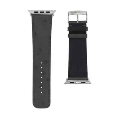 Bracelet Apple Watch gris autruche Hommes