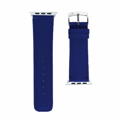 Bracelet de montre Apple classique en caoutchouc bleu pour hommes