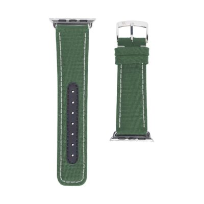 Bracelet de montre Apple Sport en caoutchouc Vert Hommes