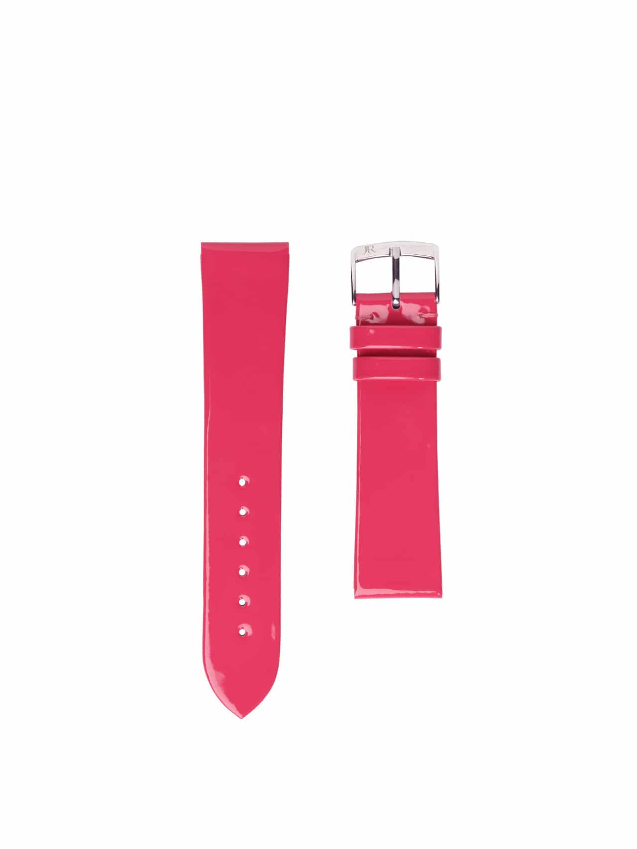bracelets de montre Cuir verni rose vif pour femmes