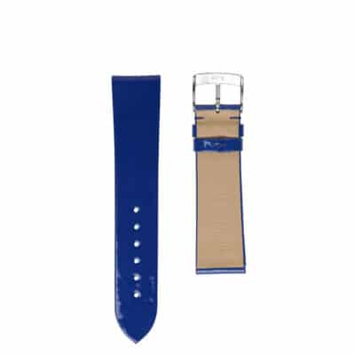 watch bands Patent leather blue bright women