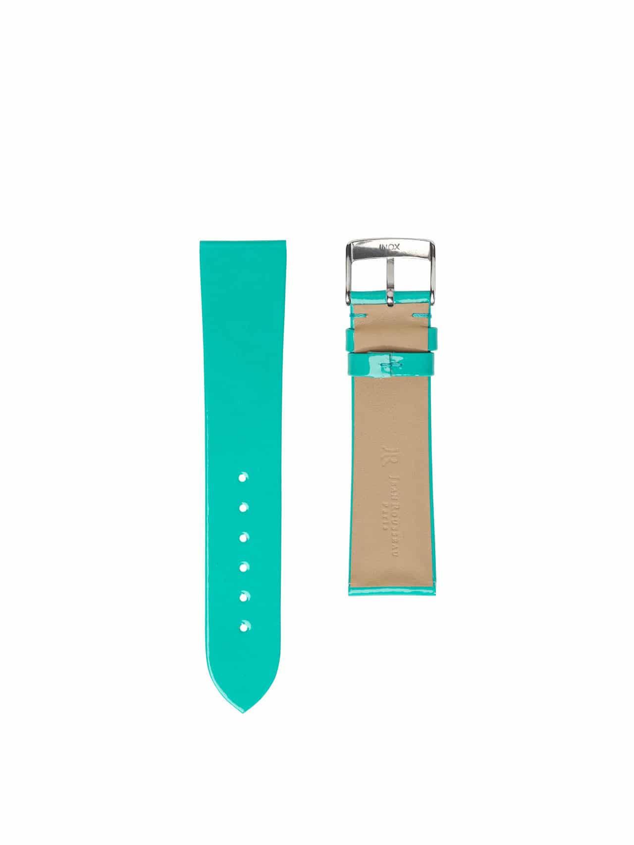 watch band Patent leather turquoise bright women