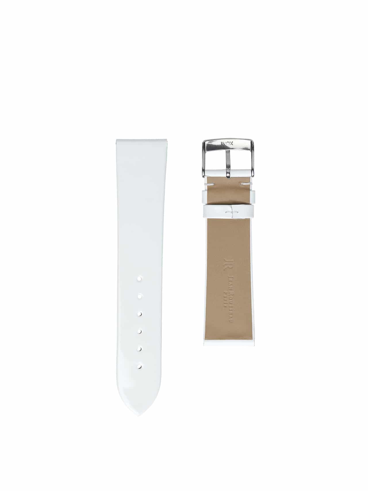watch strap Patent leather white bright women