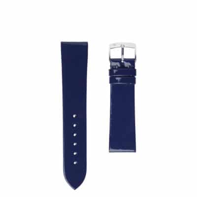 Watch Straps Watch strapPatent calfglossy navy blue