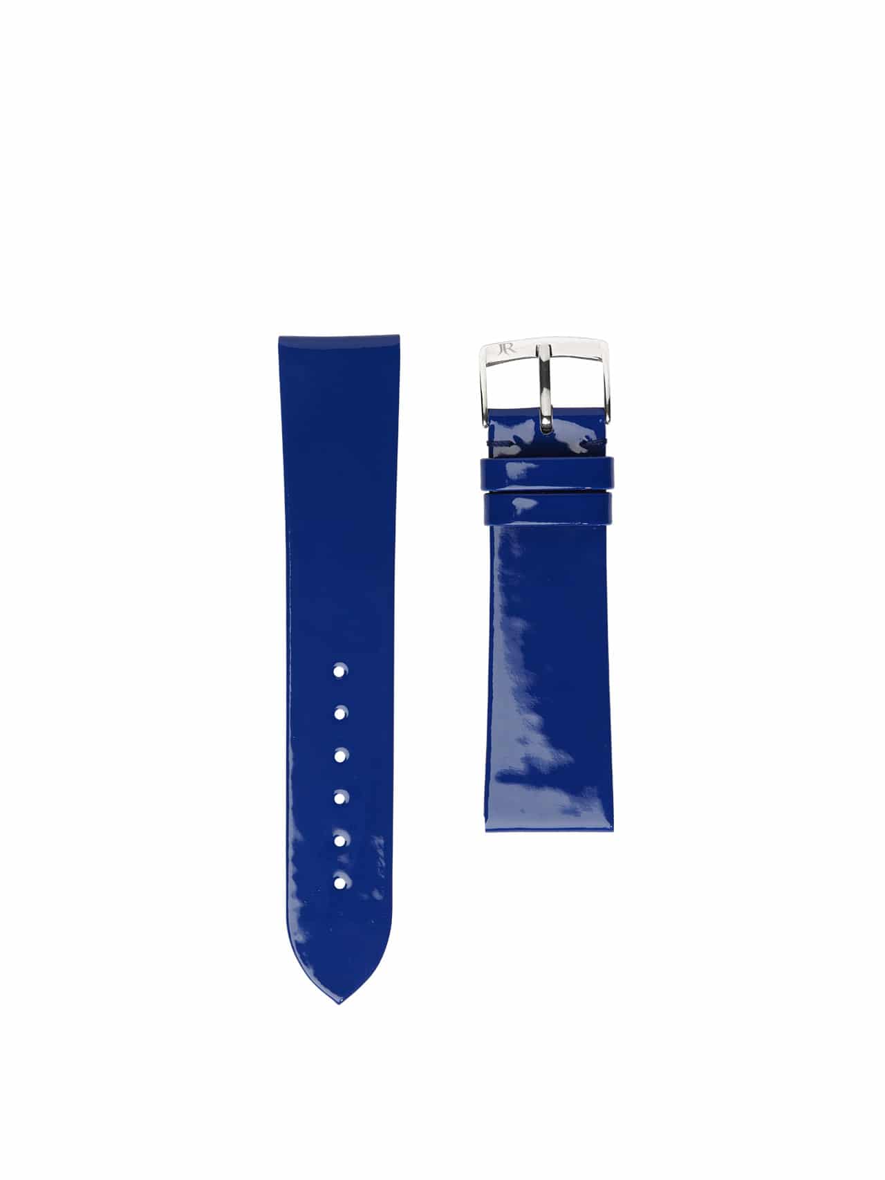 watch band Patent leather blue bright women