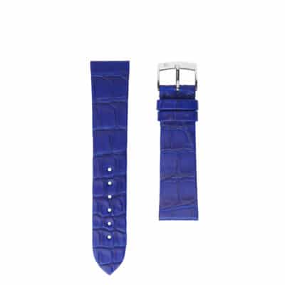 Watch bands alligator blue Matte men