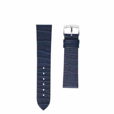 Watch band alligator blue Matte men