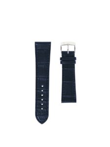 Classic Flat watch strap ink blue semi matte alligator