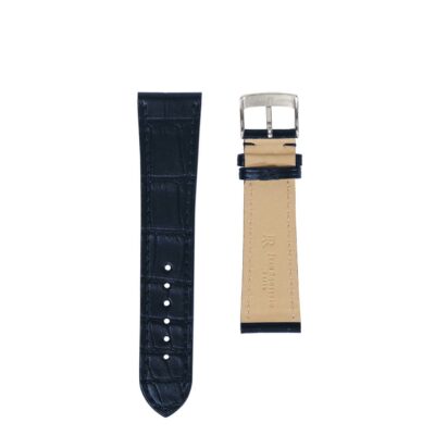 Bracelet montre plat Autruche noir Hommes