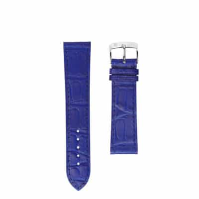 Flat watch band Ostrich blue Men