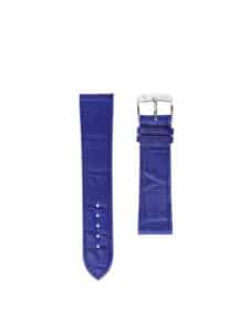 Bracelet de montre Alligator Flat  bleu saphir