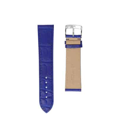 Bracelet montre plat Autruche bleu Hommes