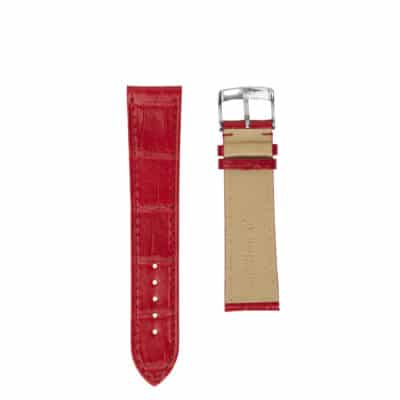 <span class="cat_name">Flat Watch strap</span><br><span class="material_name">Shiny alligator</span><br><span class="color_name">Bigarreau</span>