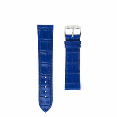 Watch strap Alligator blue bright men