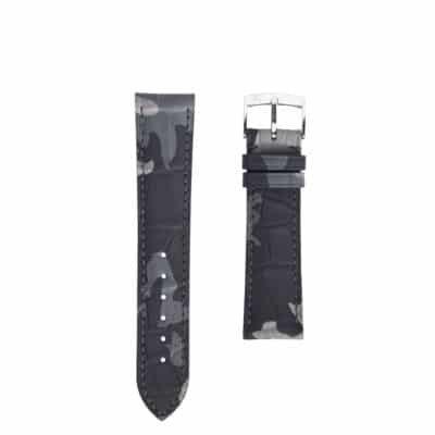 Classic watch band Alligator black camo Men