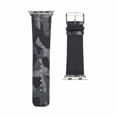 Classic Apple watch band Alligator Black Camouflage Men