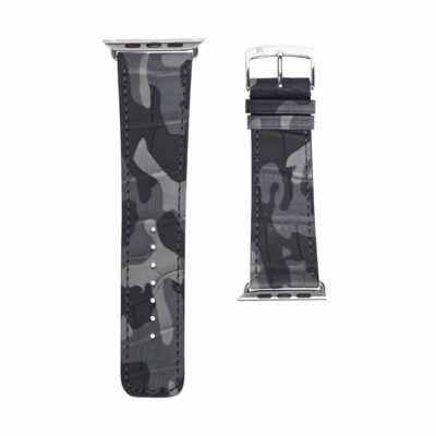 Classic Apple watch band Alligator Black Camouflage Men