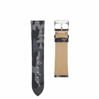 Bracelet montre Alligator noir camo Hommes