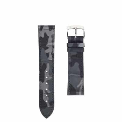 Bracelet montre classique Alligator noir camo Hommes