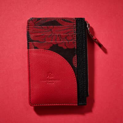 Essentiel Slim Cardholder embossed calf blue King - Maison Jean Rousseau