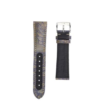 sawaya jyubei watch strap silk grey