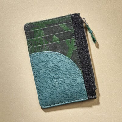 Money Clip Wallet dark blue semi matte alligator - Maison Jean Rousseau