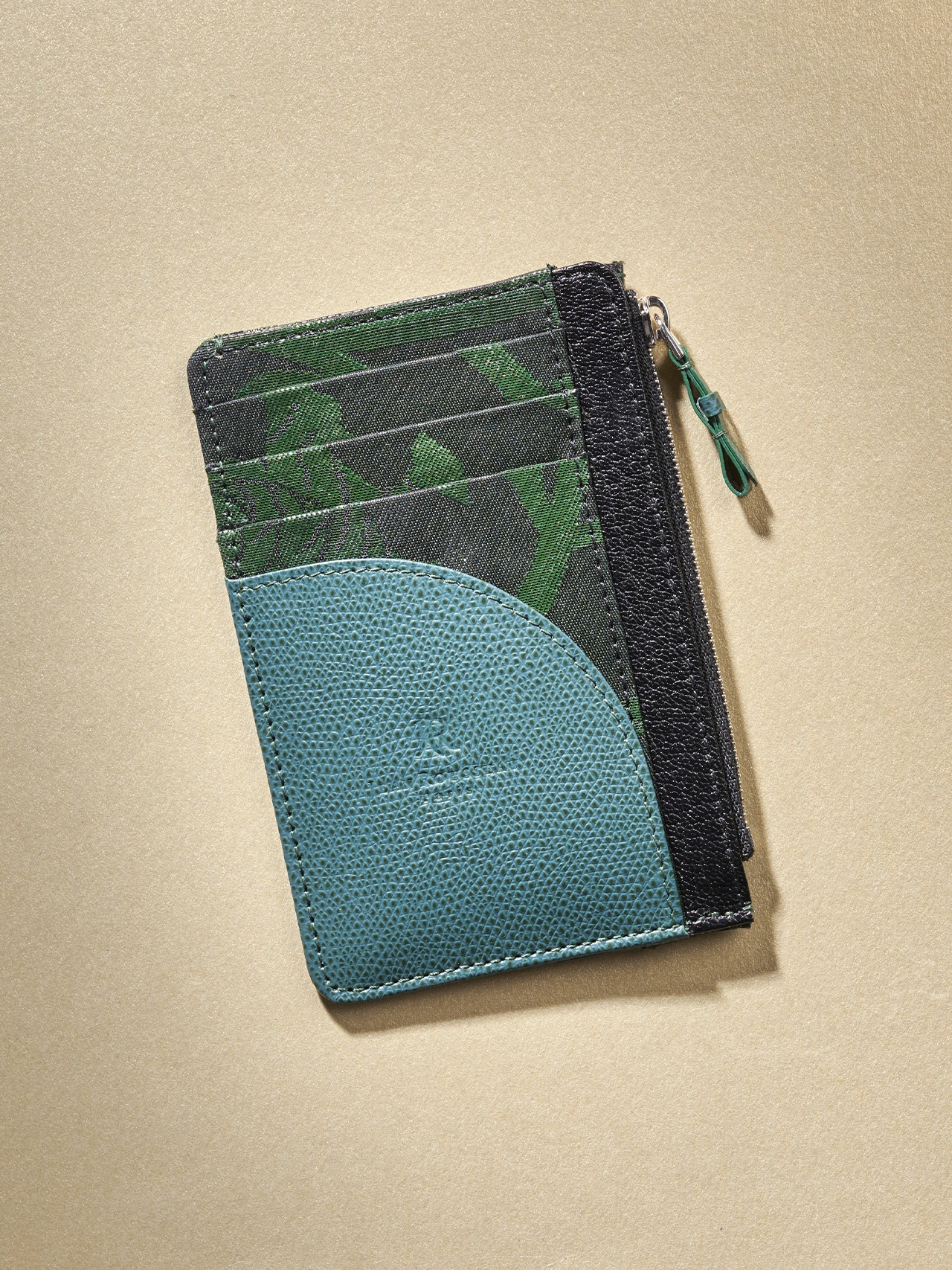 Easy wallet Sawaya collection Saibi blue - Maison Jean Rousseau