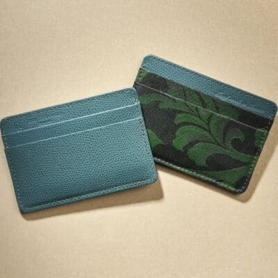 “Essentiel” slim cardholder Sawaya collection Karahana green