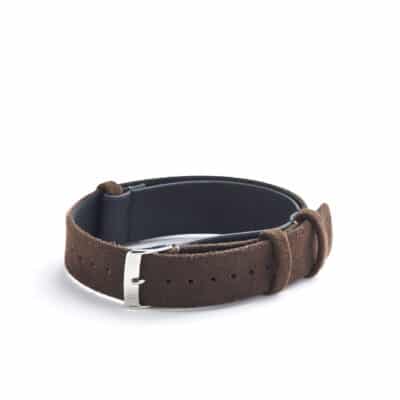 alcantara watch strap car monaco brown