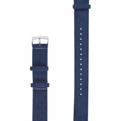 bracelet montre alcantara voiture monaco bleu