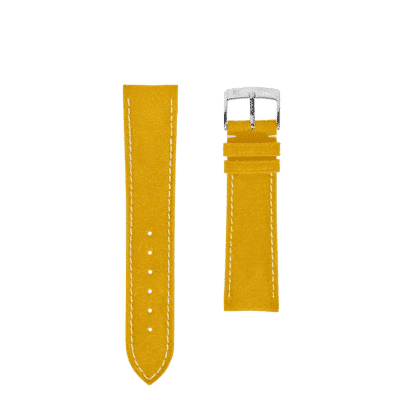 watch band Alcantara yellow men